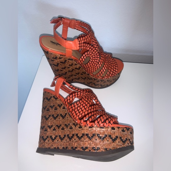 Mossimo Y2K Boho Chunky Platform Wedge - Picture 2 of 13